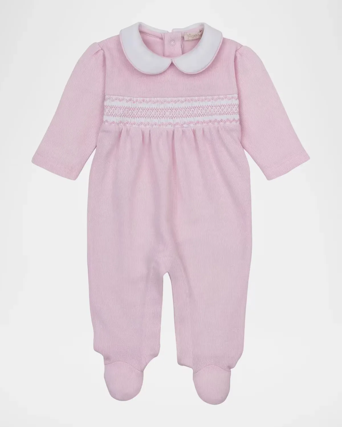 Embroidered Cotton Footie by Kissy Kissy
