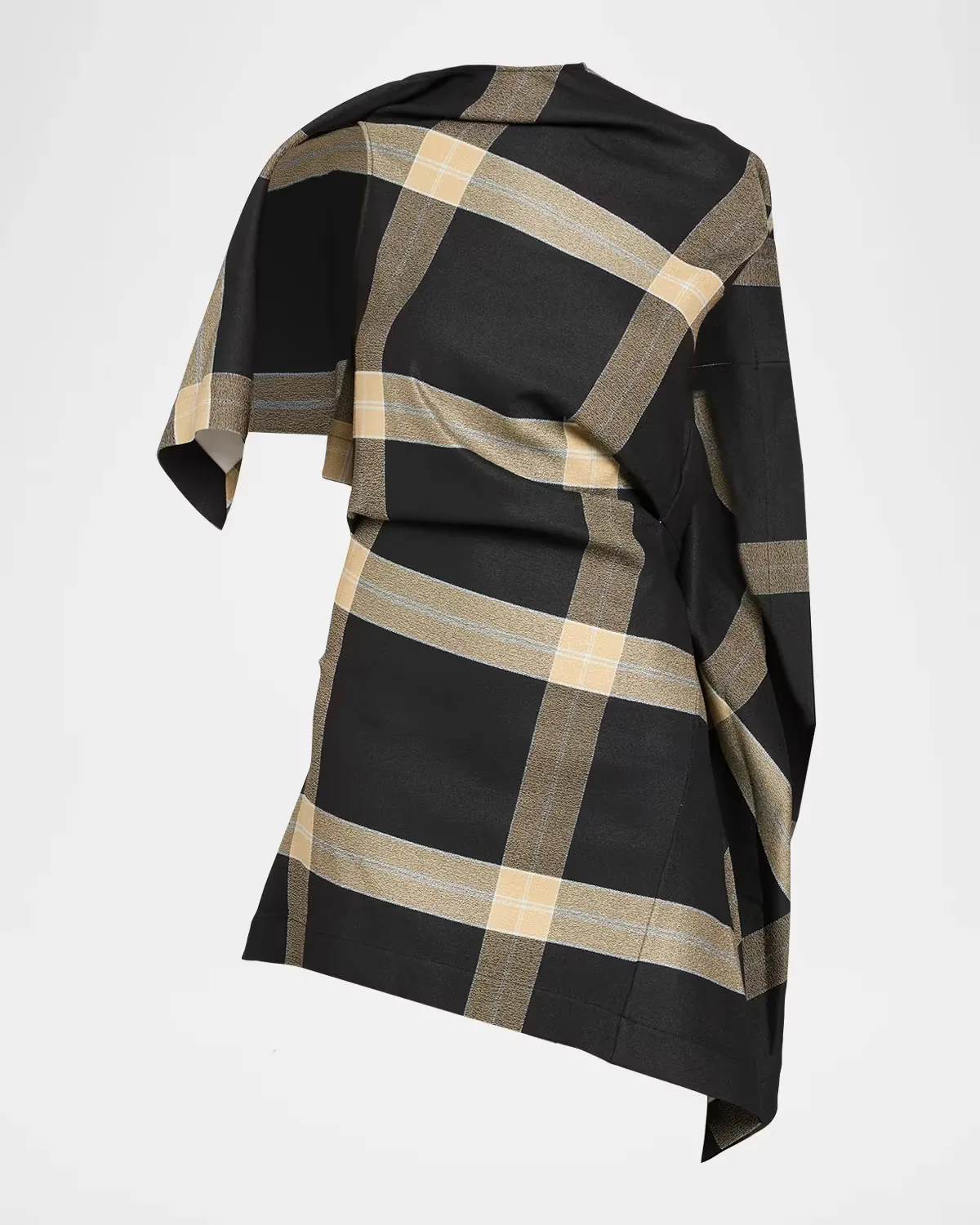 Draped Check Dress by LOEWE