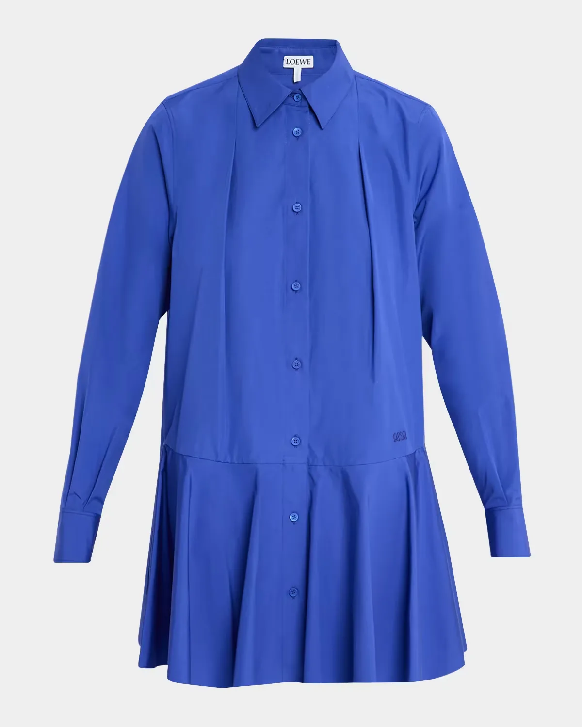 Cotton Drop-Waist Midi-Shirtdress by LOEWE