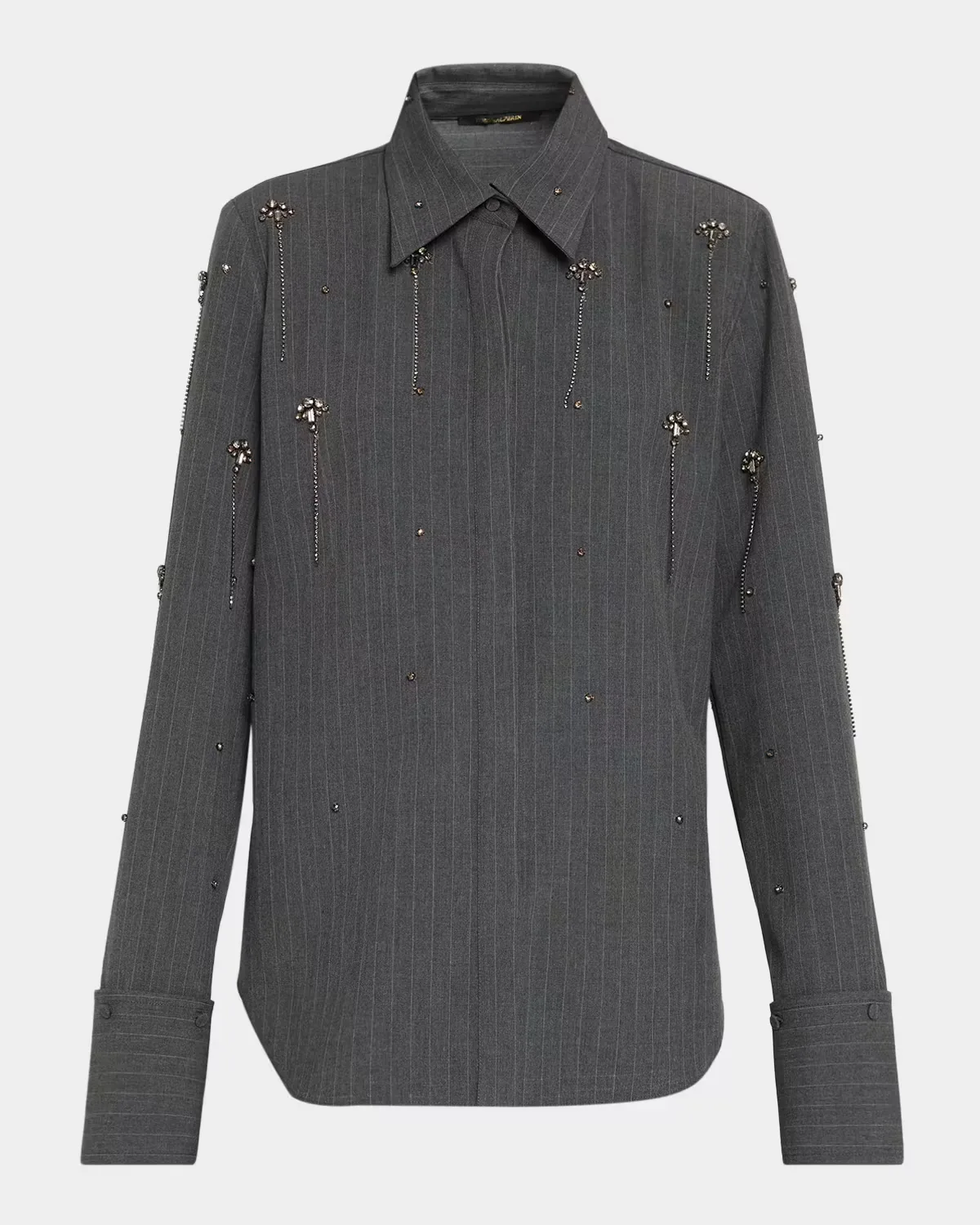 Bridget Embellished Pinstripe Blouse by Kobi Halperin