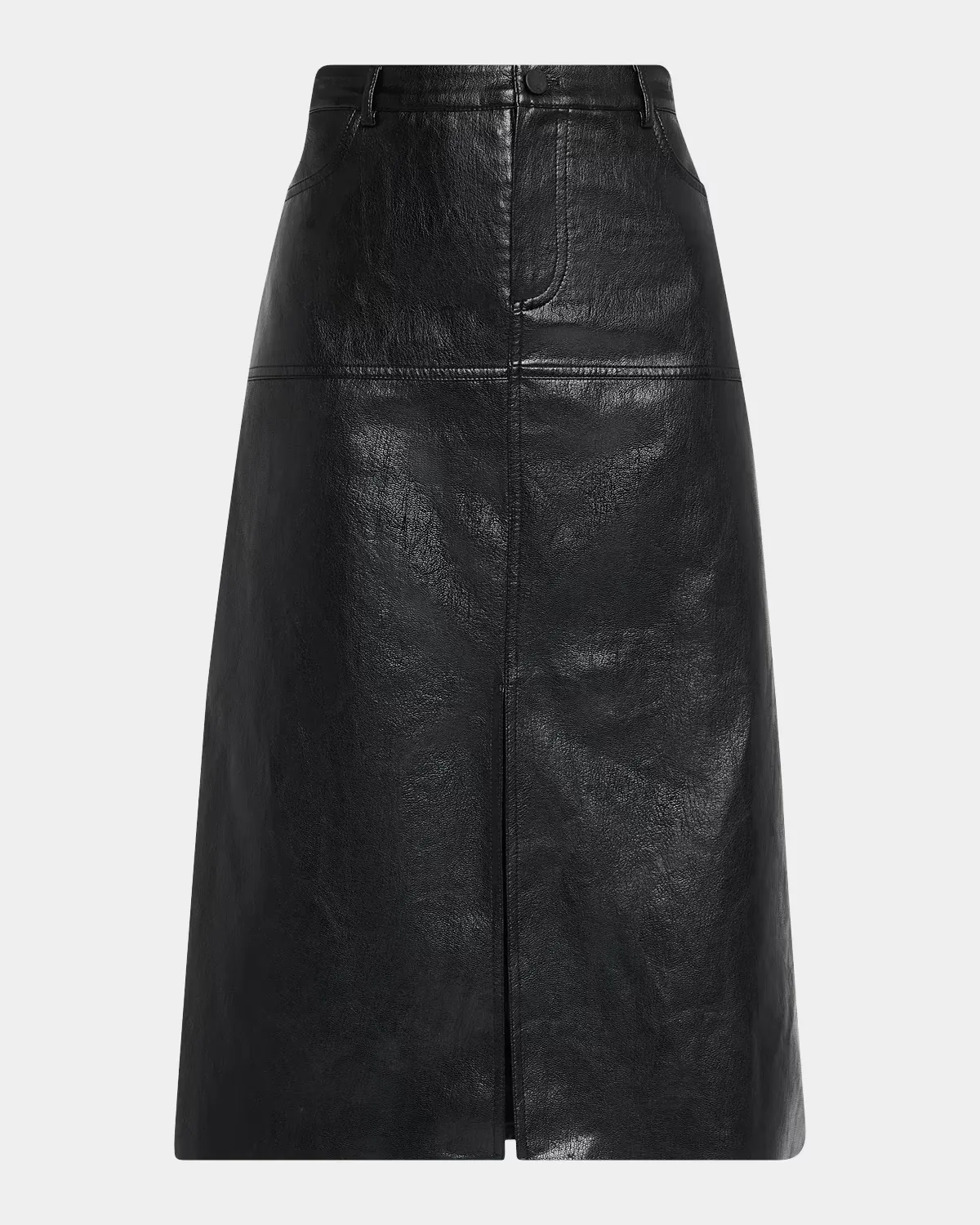 Leslie Faux-Leather Pencil Skirt