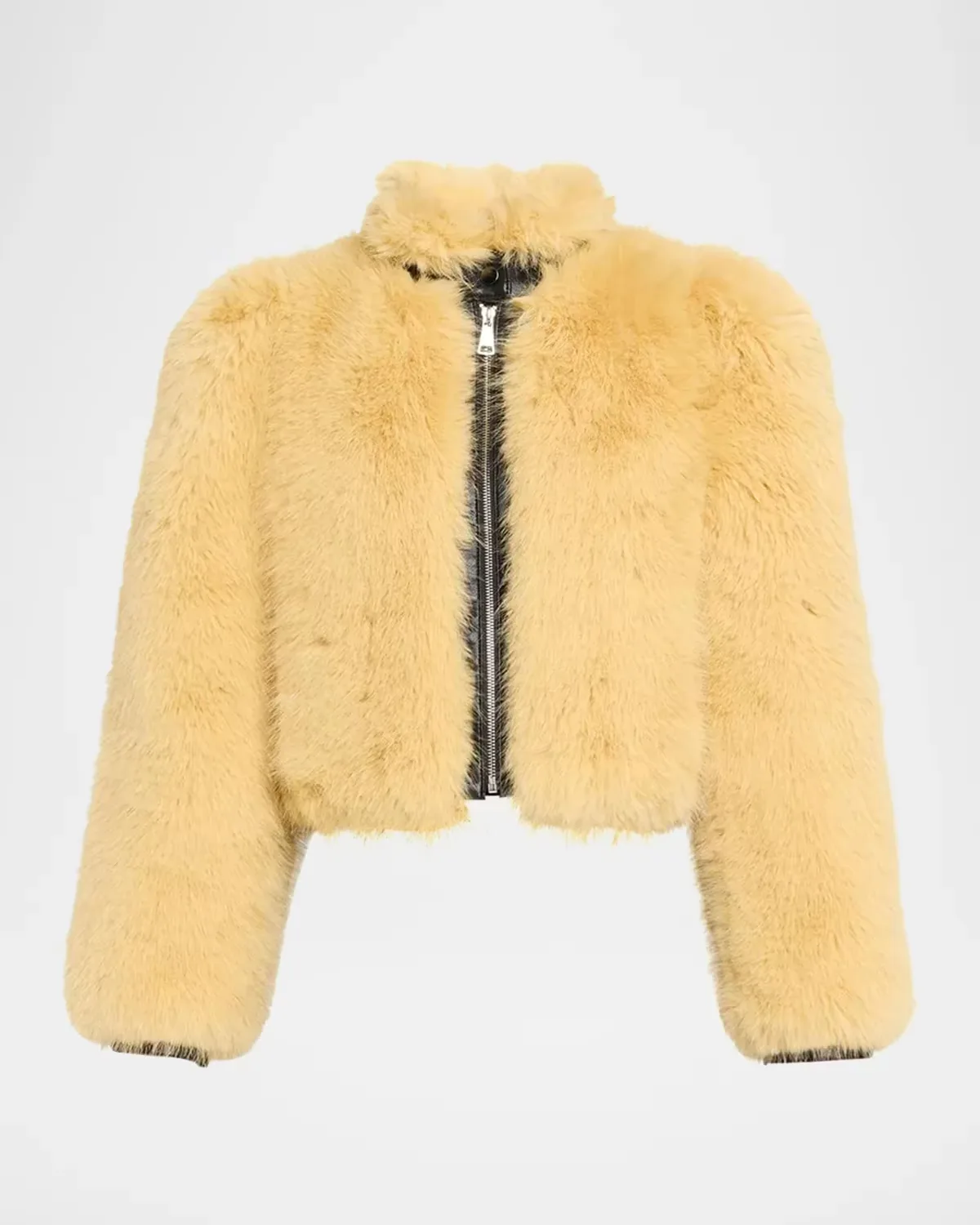 Finley Faux Fur and Faux Leather Combo Jacket