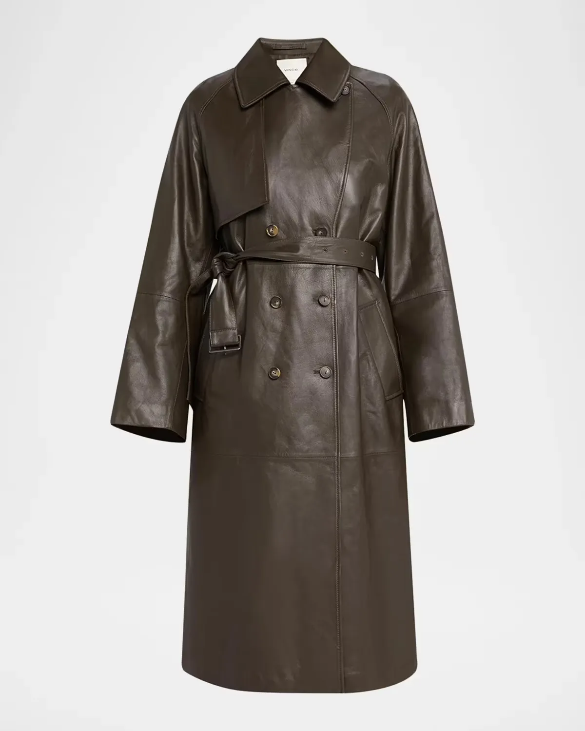 Leather Trench Coat by Vince