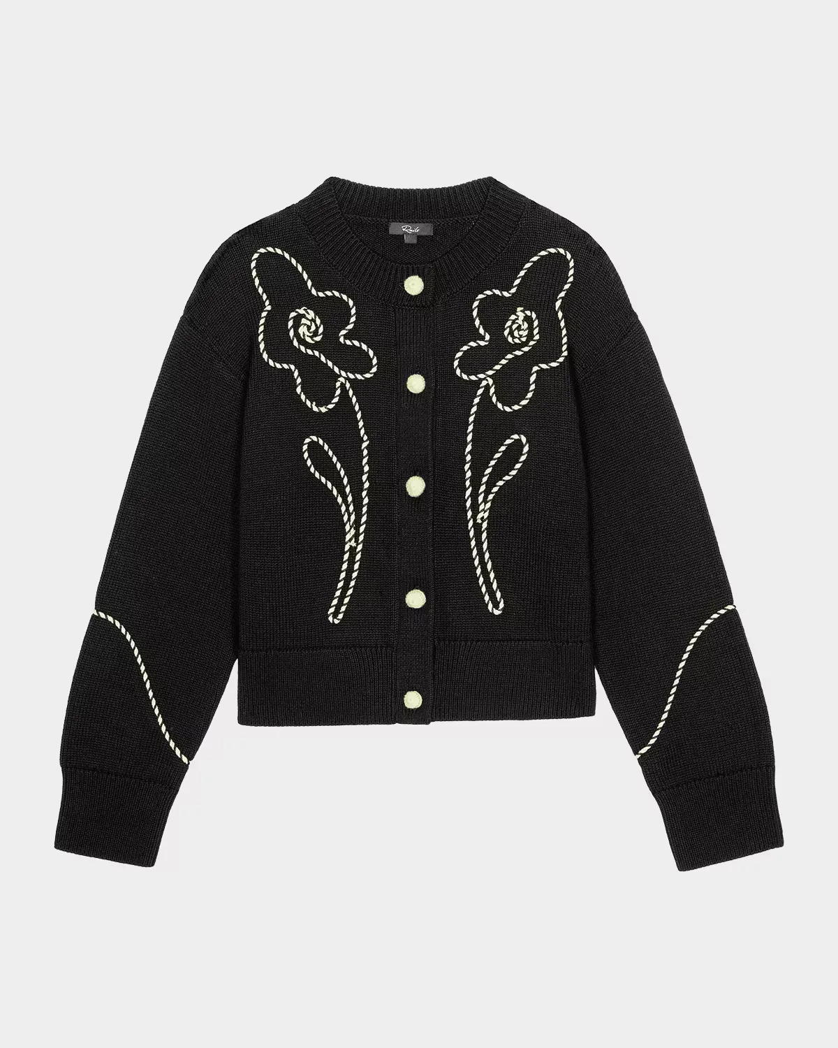 Sybil Embroidered Cotton Cardigan by Rails