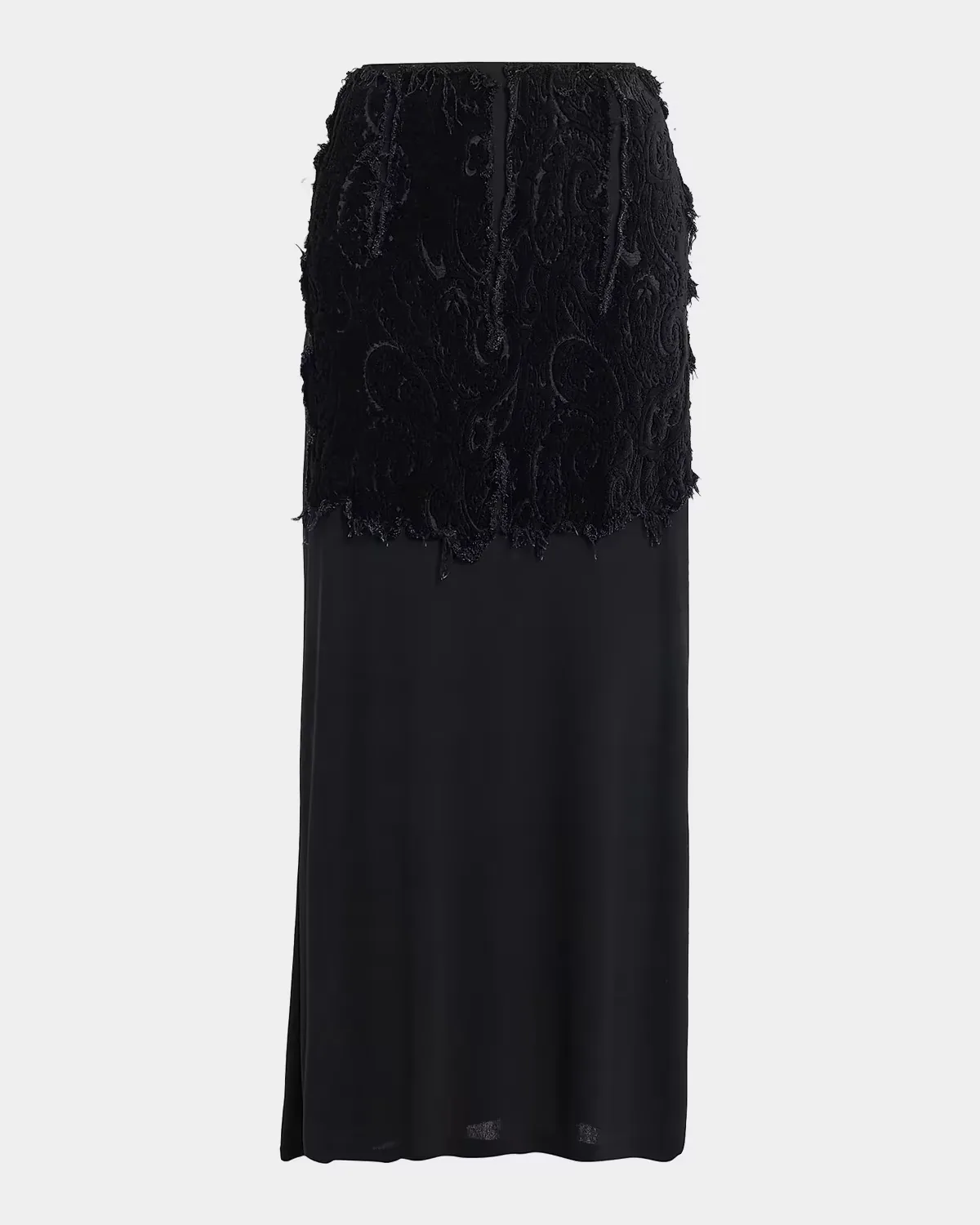Textured Paisley Maxi Skirt by Maison Margiela