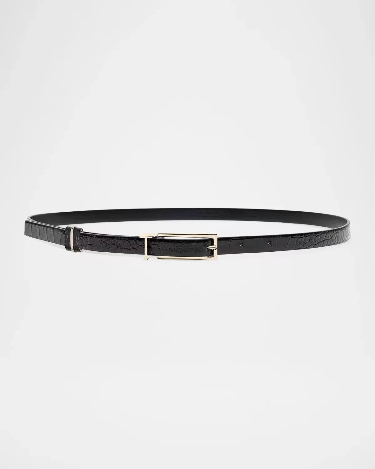 T Loop Crocodile Printed Leather Belt by Tom Ford