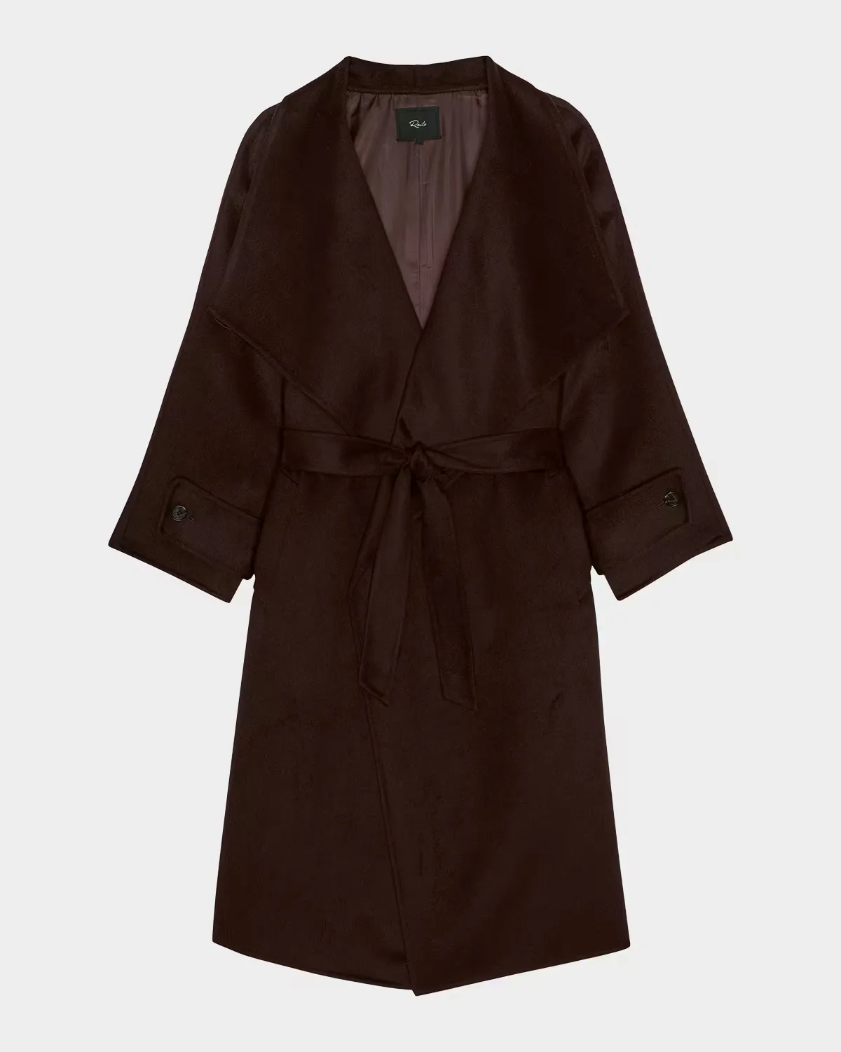 Celeste Tie-Waist Wool-Blend Coat by Rails