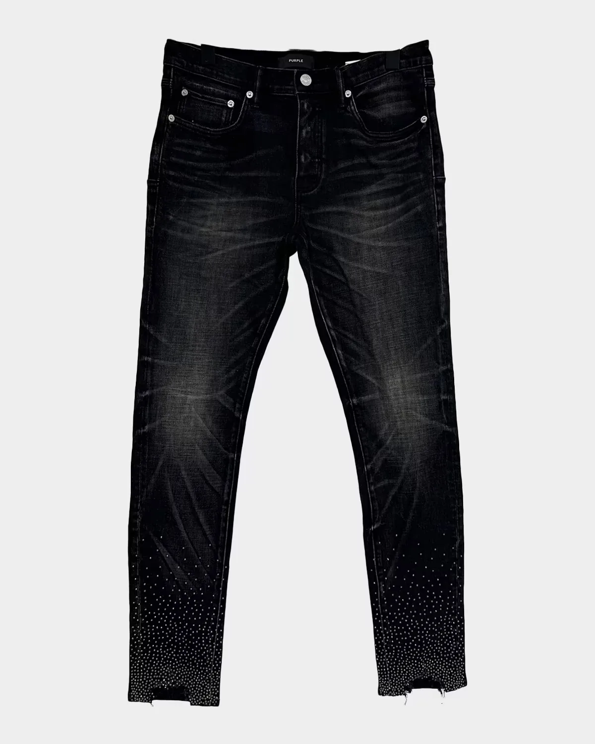 High Contrast Bling Skinny Jeans by PURPLE