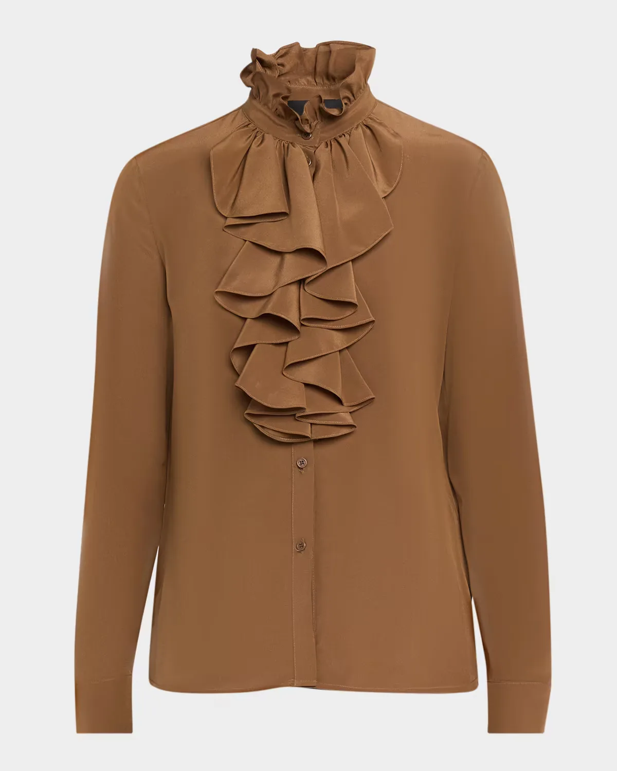 Lily Silk Ruffle Blouse by Nili Lotan