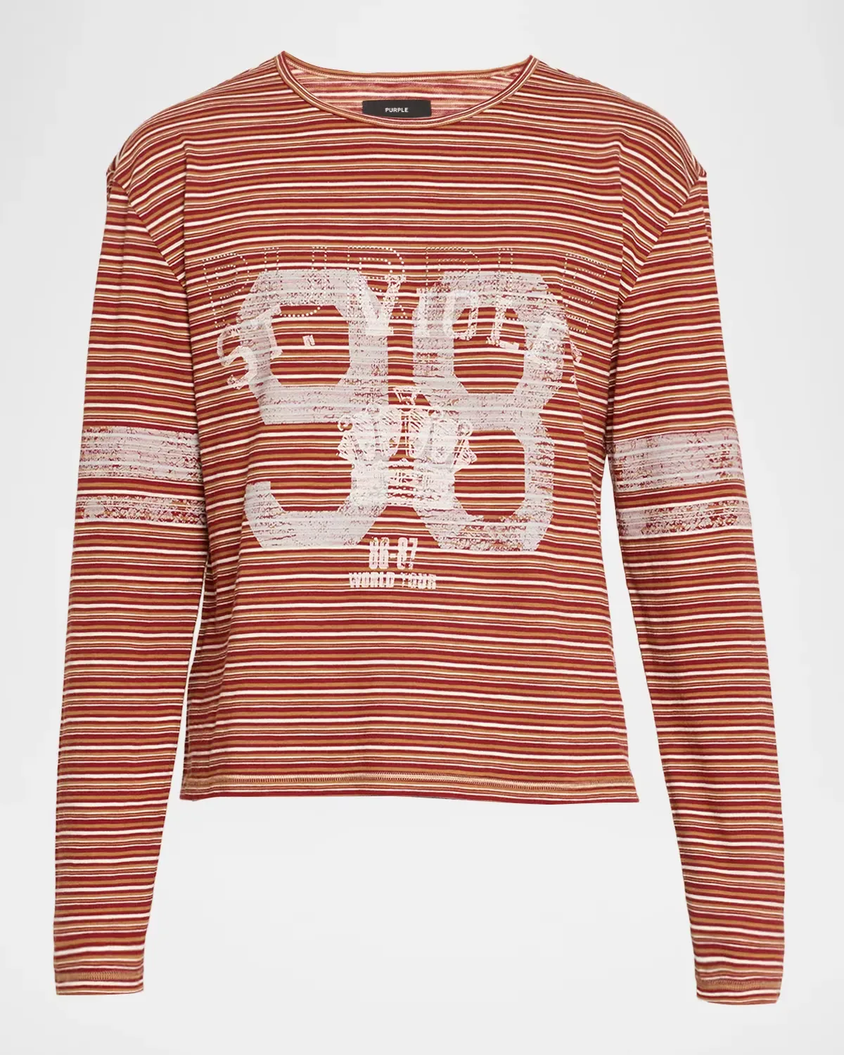 Striped Slub Jersey Shirt by PURPLE