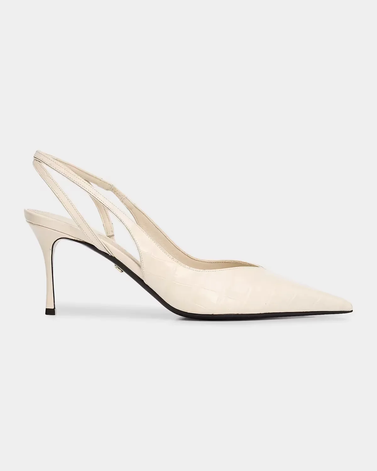 Dafne 70MM Croc-Embossed Slingback Pumps by Ferragamo