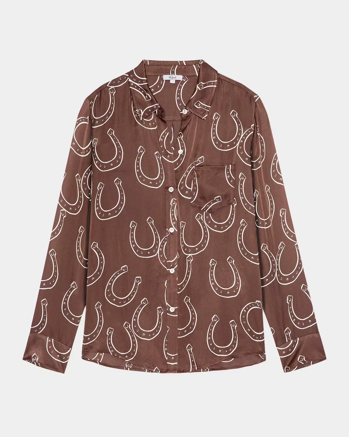 Alyssa Horseshoe-Print Shirt by Rails