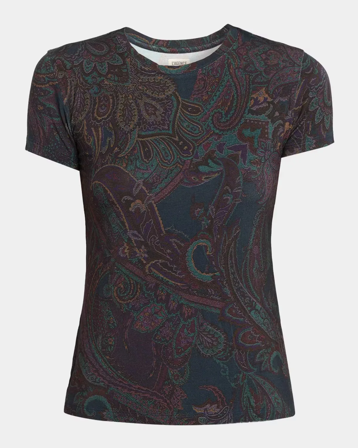 Ressi Paisley Crewneck T-Shirt by L & apos;AGENCE
