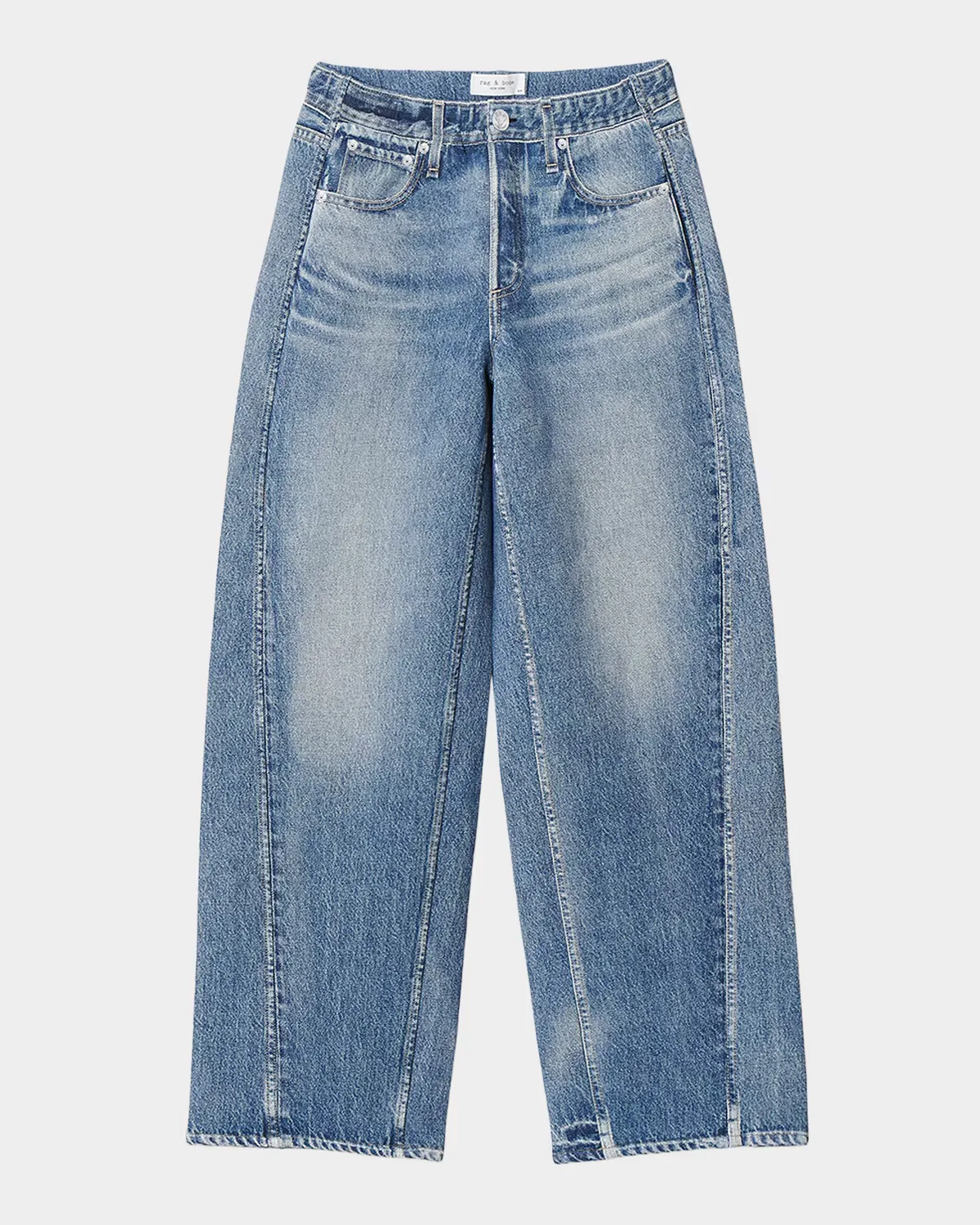 Miramar Mallow High-Rise Wide-Leg Jeans by rag & bone