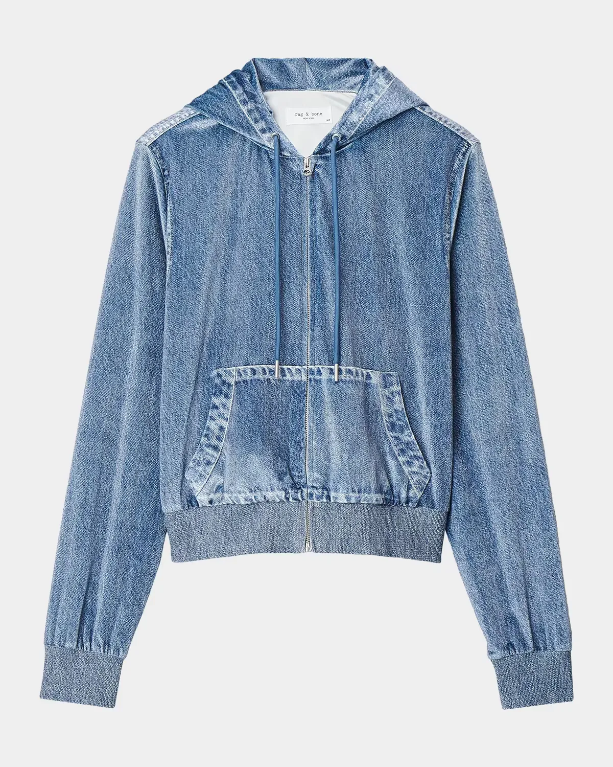 Miramar Denim Zip-Up Hoodie by rag & bone