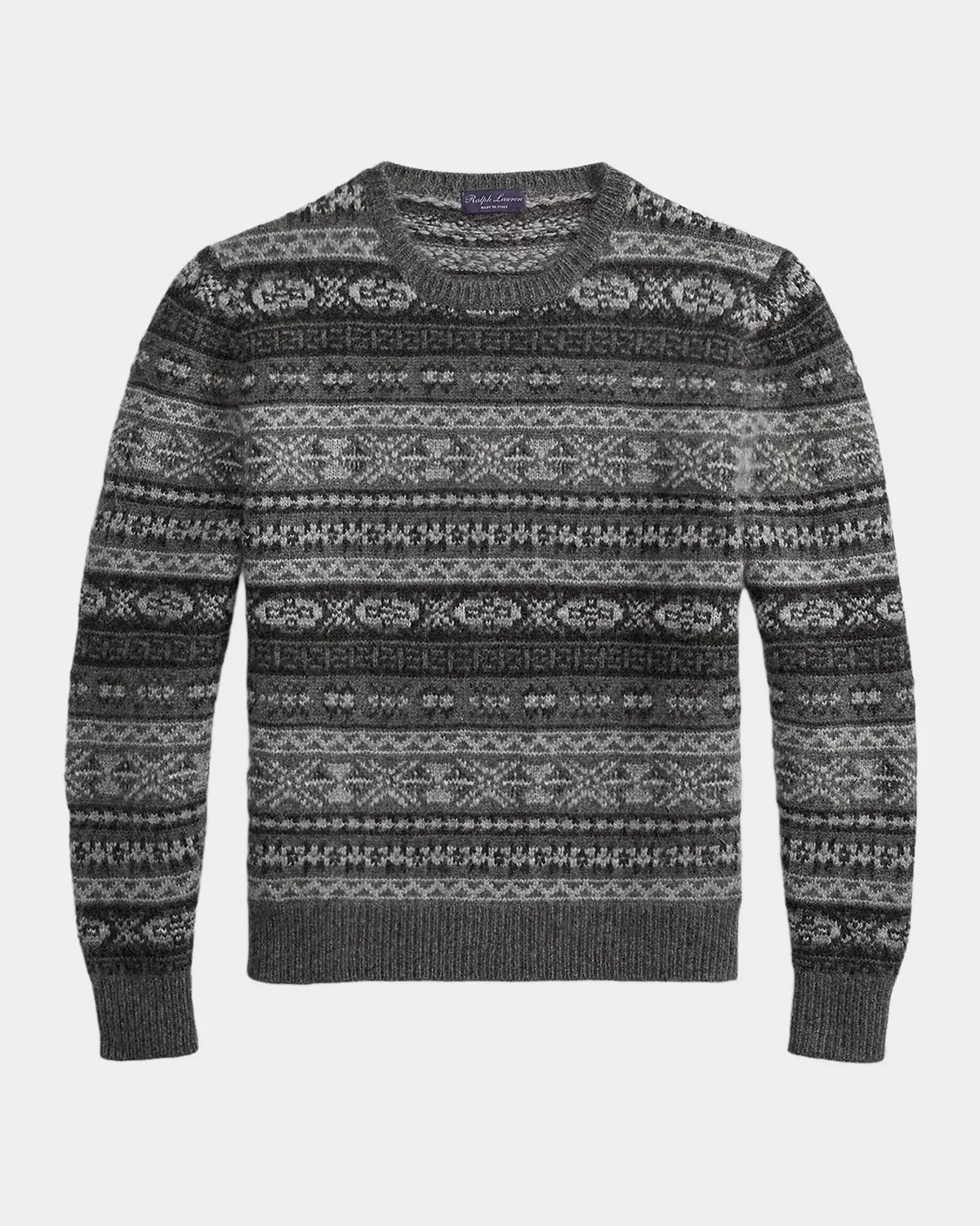 Fair Isle-Style Cashmere-Blend Sweater