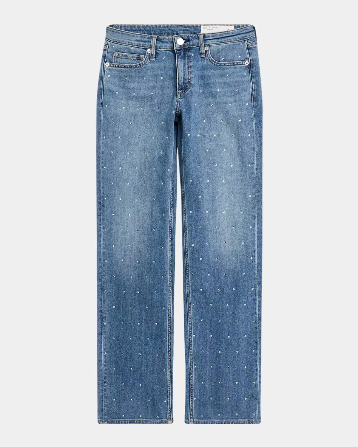 Harlow Low-Rise Slim Straight-Leg Jeans by rag & bone