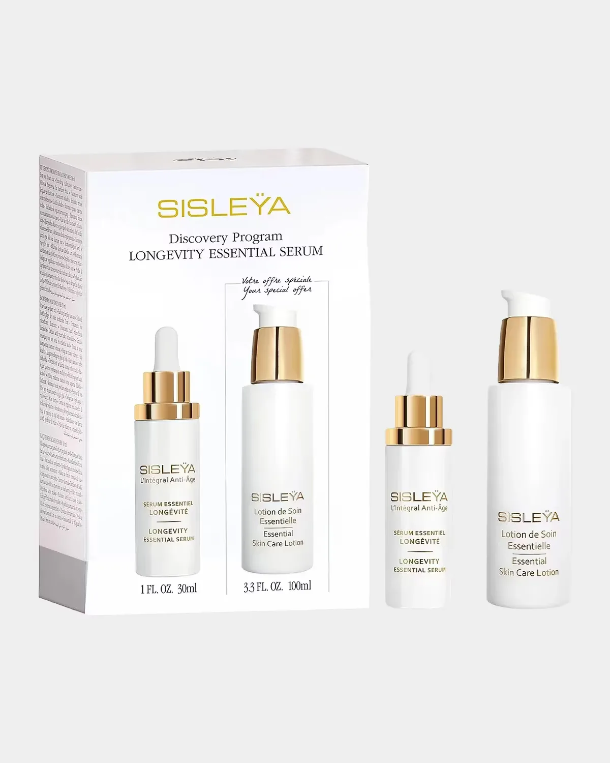 Sislea L'Intgral Anti-Age Longevity Essential Serum 2-Piece Discovery Program by Sisley Paris