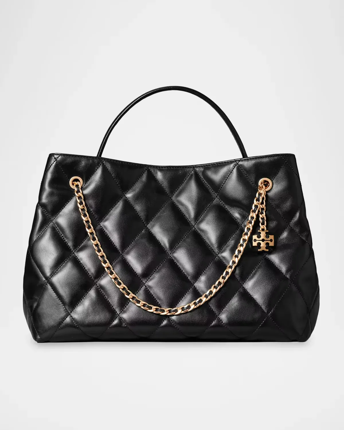 Fleming Quilted Leather Carryall Bag by Tory Burch