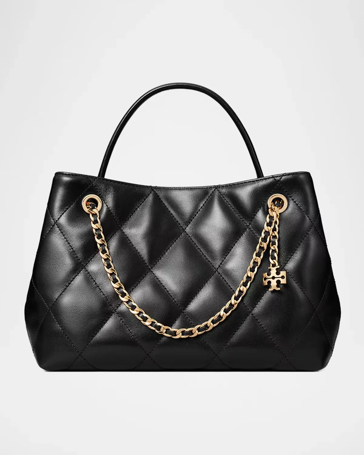 Fleming Small Leather Carryall by Tory Burch