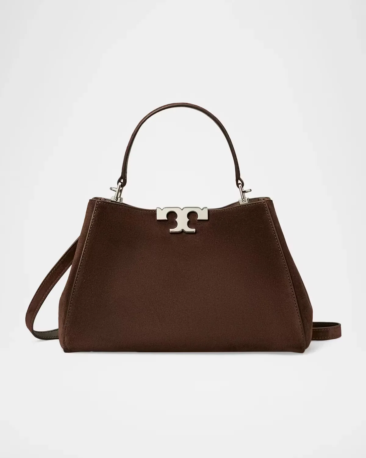 Eleanor Medium Suede Satchel Bag by Tory Burch