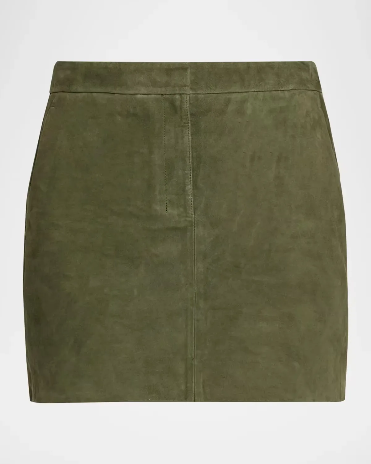 Low-Rise Suede Mini Trouser Skirt by Theory