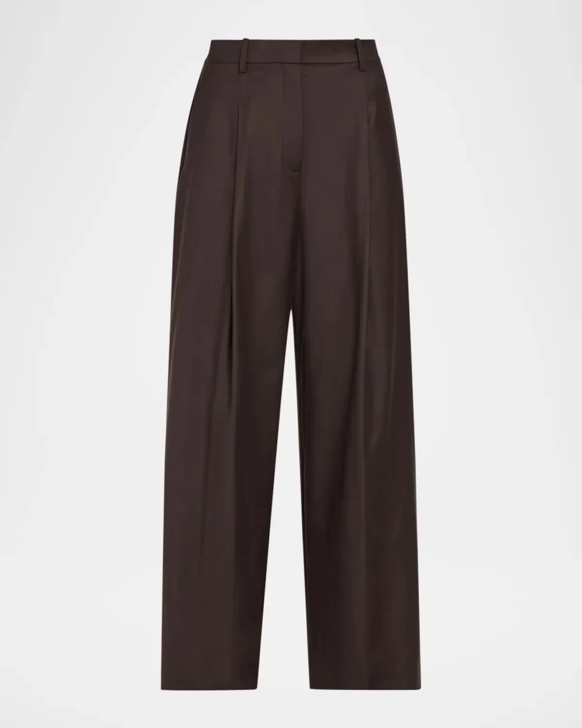 Pleated Wide-Leg Trousers by Theory