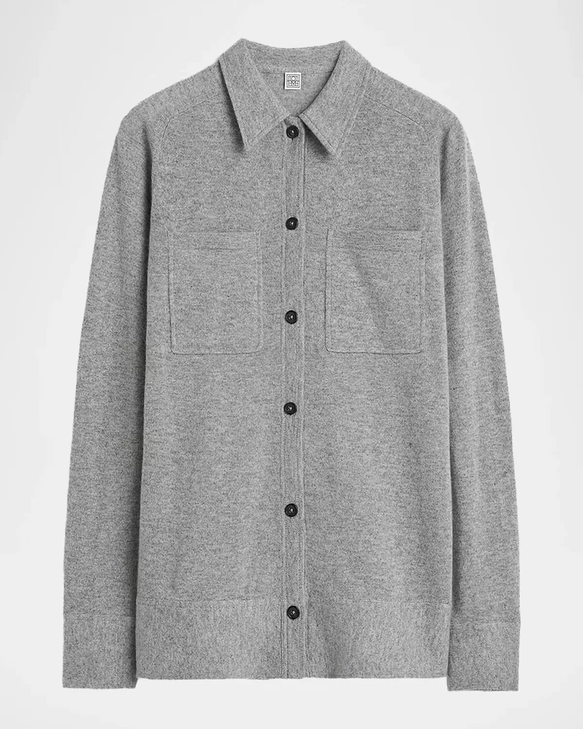 Cashmere Patch Pocket Shirt by Totême
