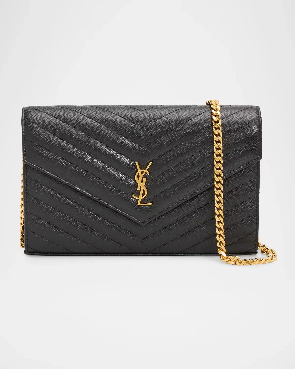 Logo Quilted Leather Shoulder Bag by Saint Laurent