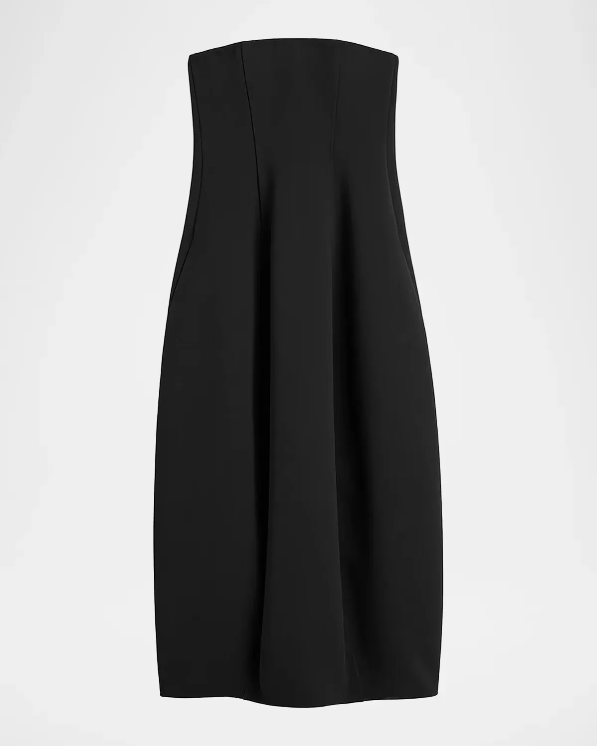 Strapless Balloon Midi Dress by Totême