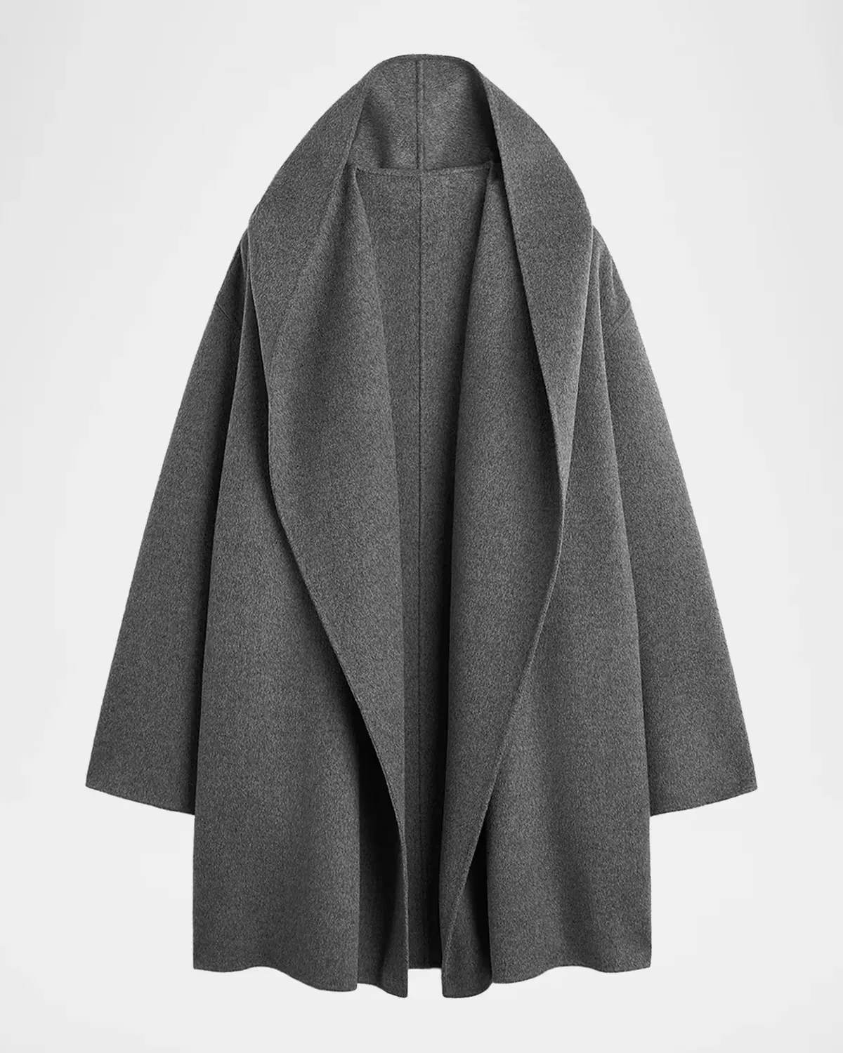 Hoodie Wool Coat by Totême