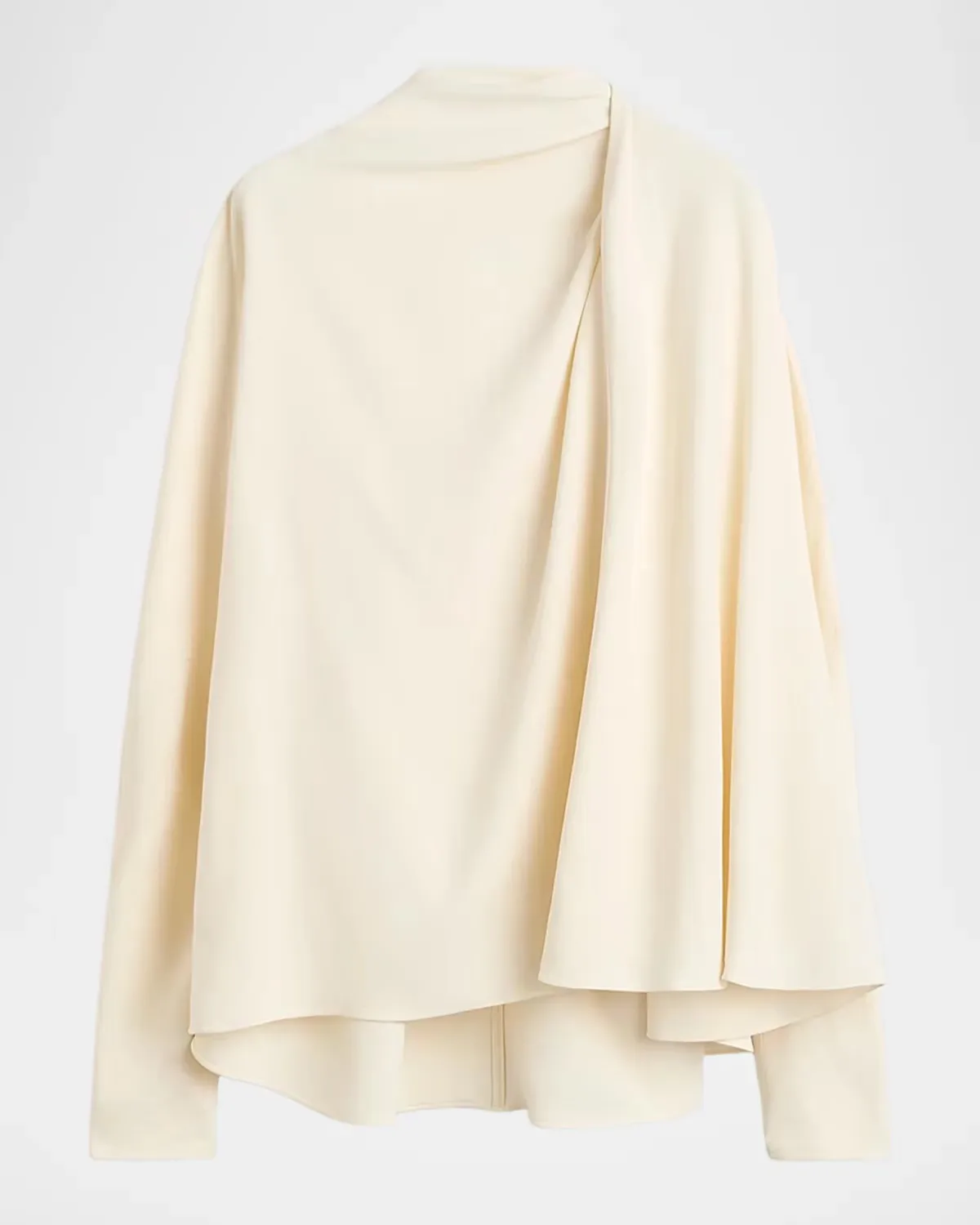 Draped Cady Blouse by Totême