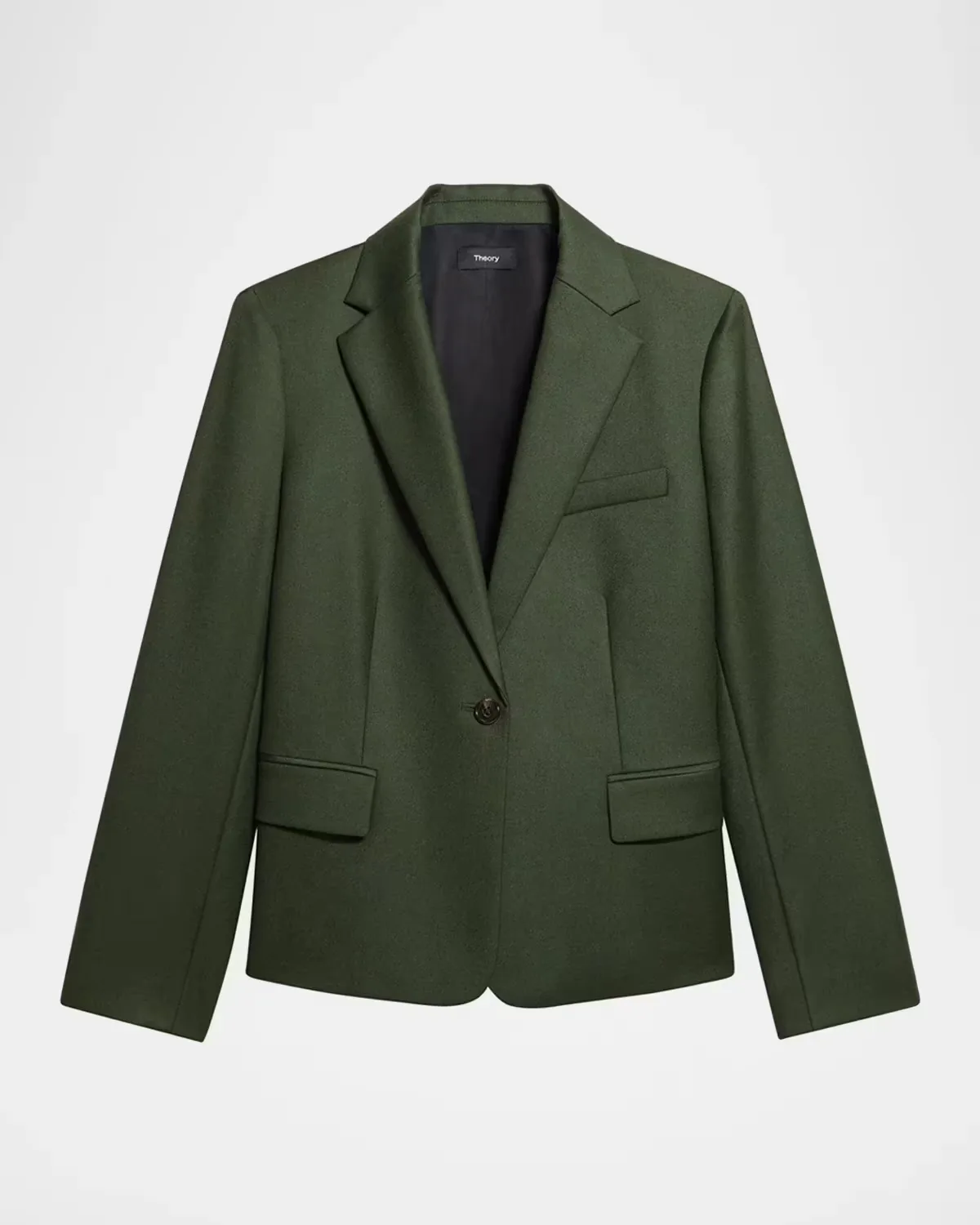 One-Button Slim Single-Breasted Blazer by Theory