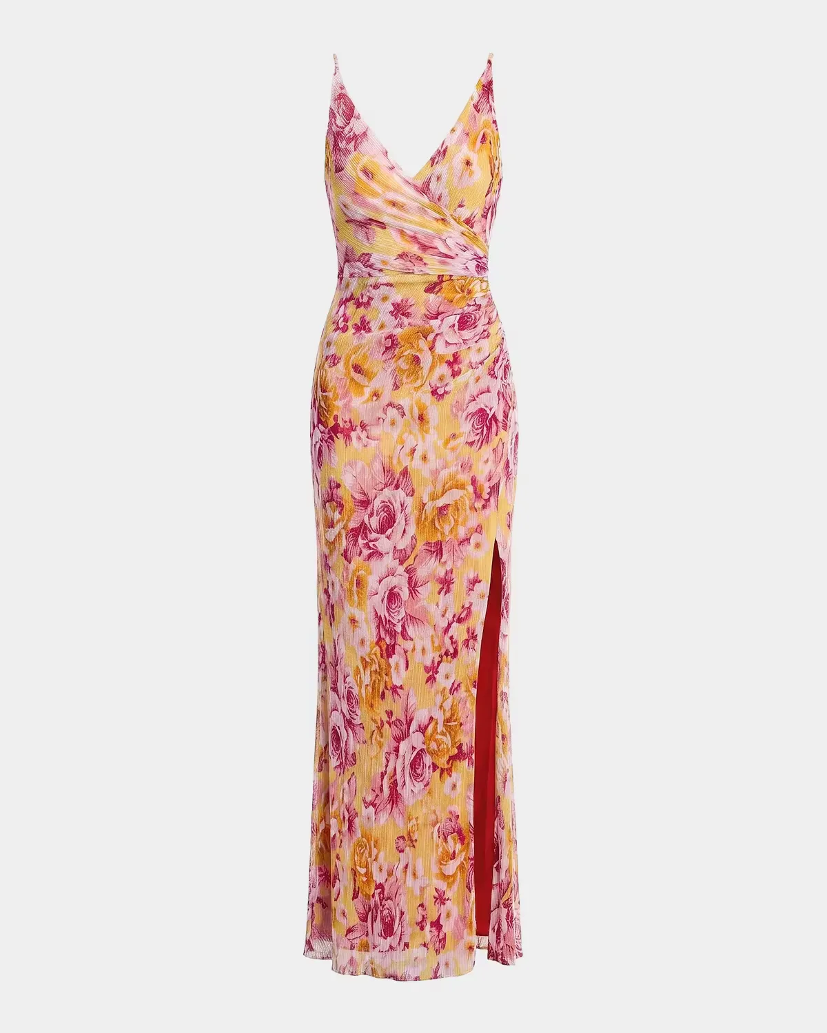 Jordan Floral Ruched Mermaid Maxi Dress by Dress the Population