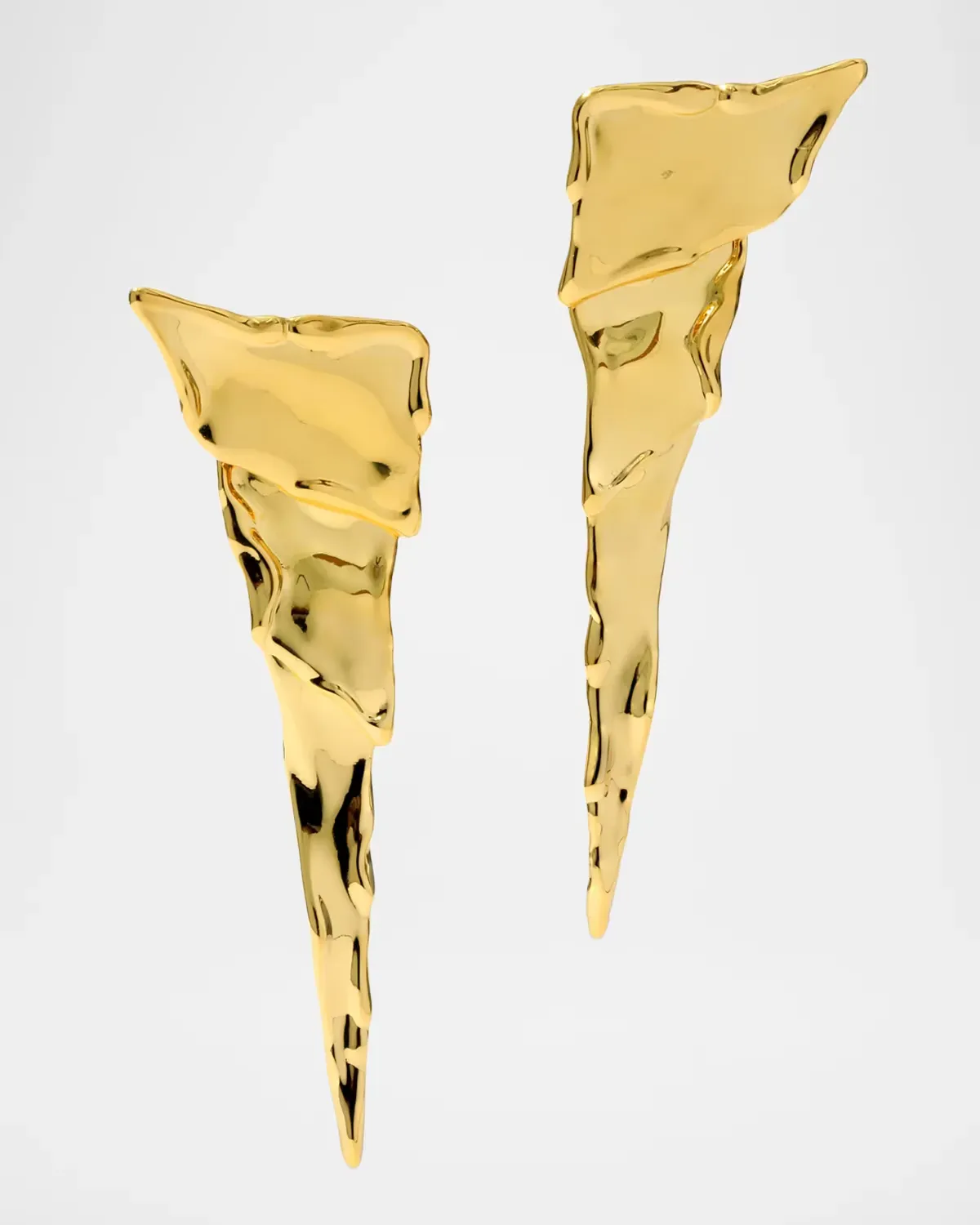 Molten Gold Cascade Post Earrings by Alexis Bittar