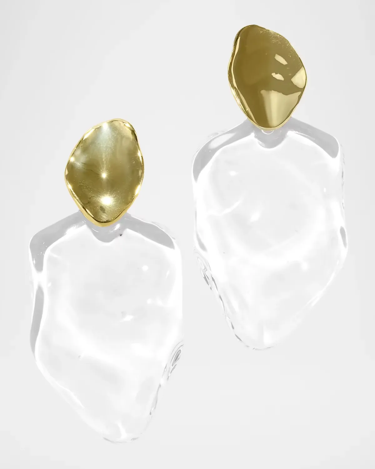 Liquid Lucite Petal Drop Earrings by Alexis Bittar