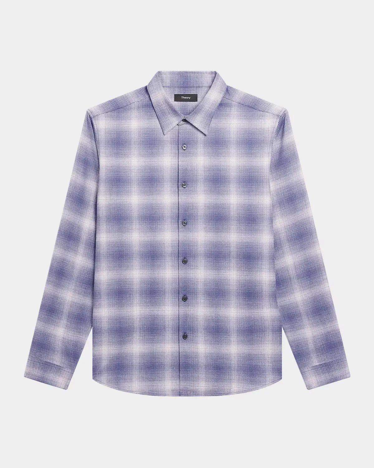 Irving Shadow Plaid Cotton Shirt by Theory