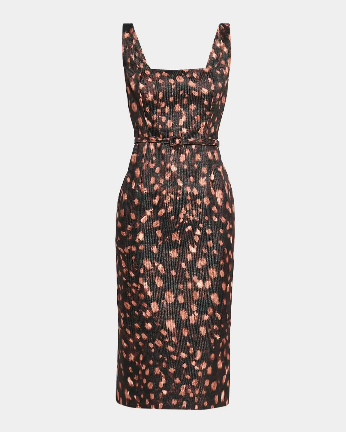 Ellison Leopard-Print Column Midi Dress by Milly