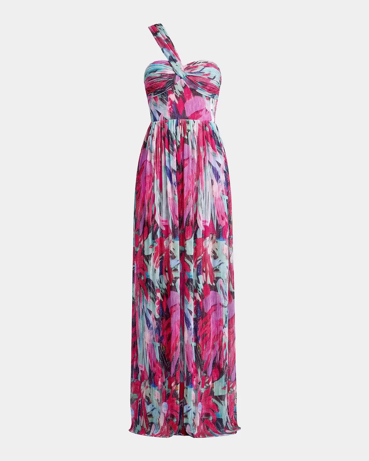 Idalia Floral One-Shoulder Gown by Dress the Population