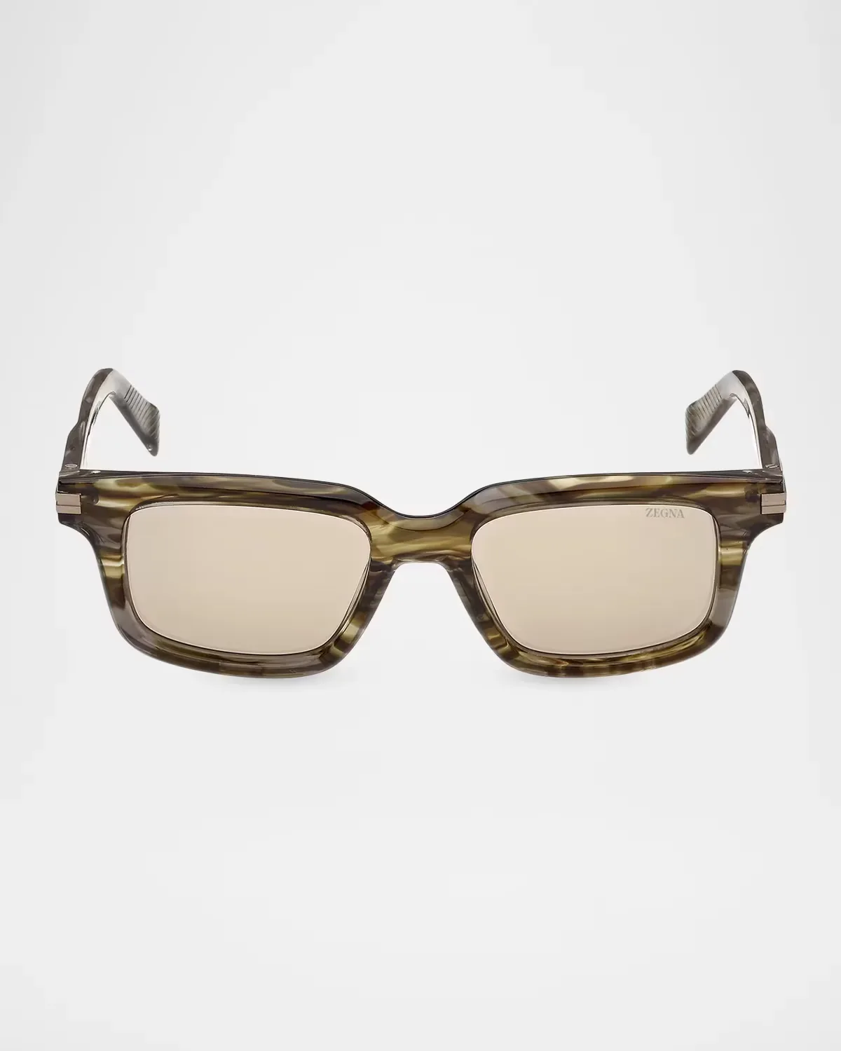 EZ0312 Acetate Square Sunglasses by ZEGNA