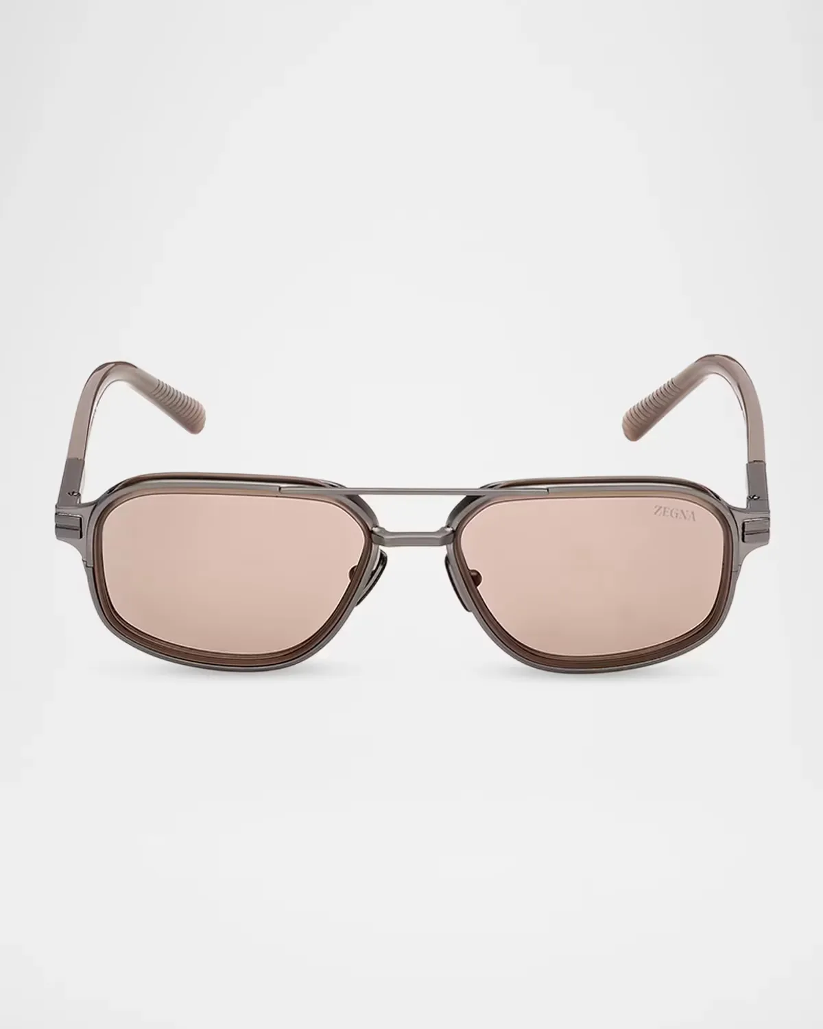 EZ0320 Metal Navigator Sunglasses by ZEGNA