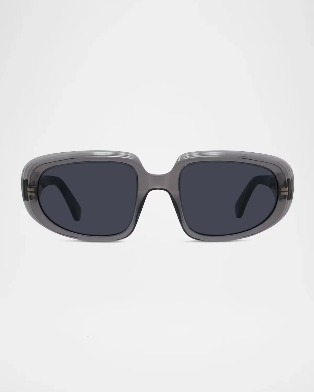 Anagram-Temple Acetate Oval Sunglasses by LOEWE