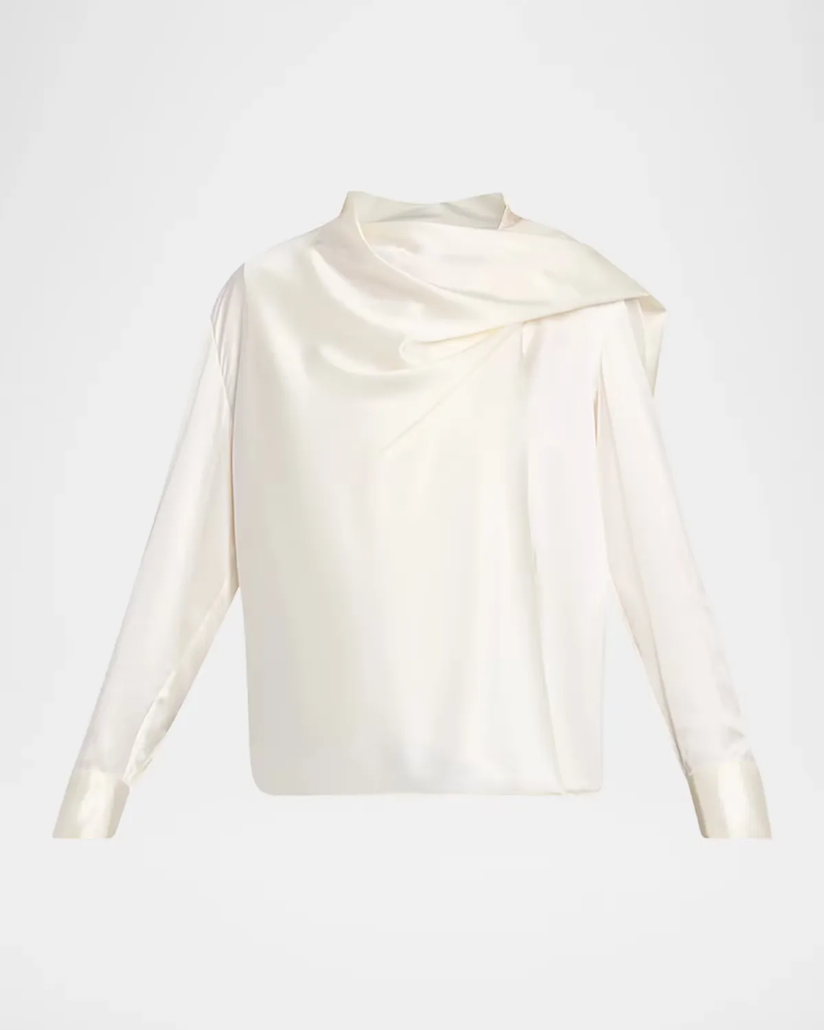 Nadine Draped Silk Scarf Top by A.L.C.
