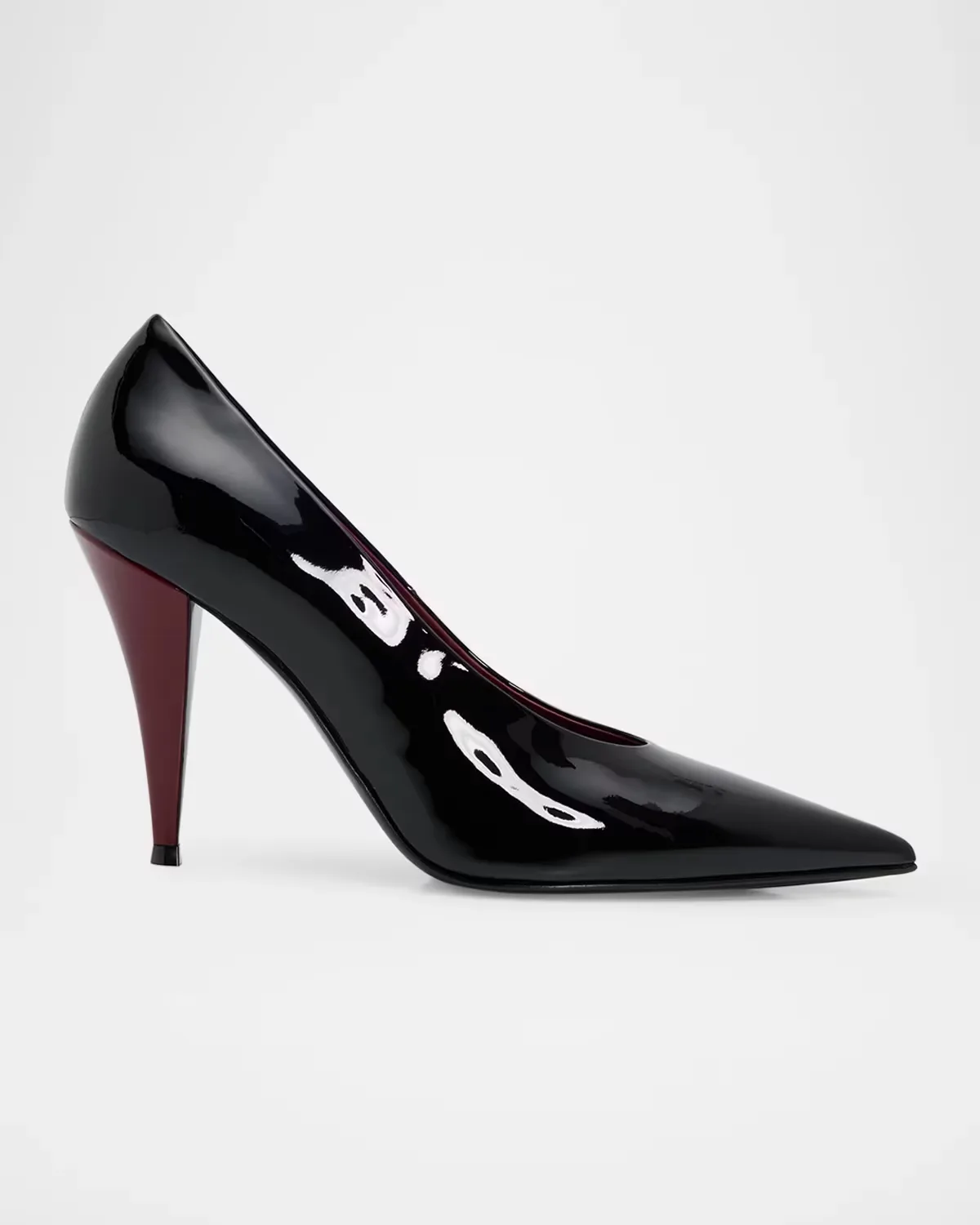 95mm Pointy Patent Leather Pumps