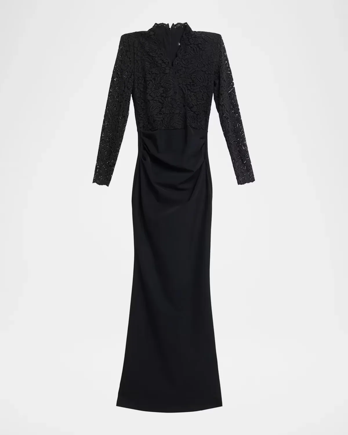 Tilia Lace Long-Sleeve Trumpet Gown by Chiara Boni La Petite Robe
