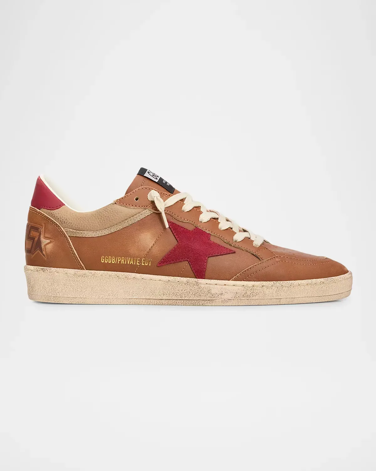 Ballstar Suede-Star Leather Sneakers