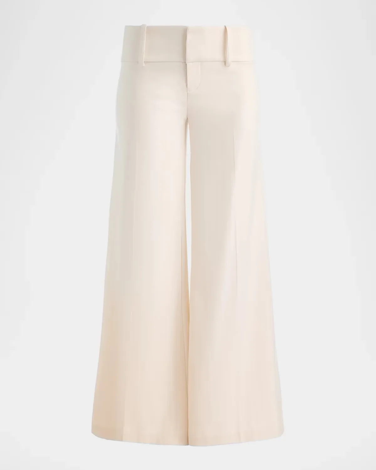 Olivia Low-Rise Herringbone Wide-Leg Pants by Alice + Olivia