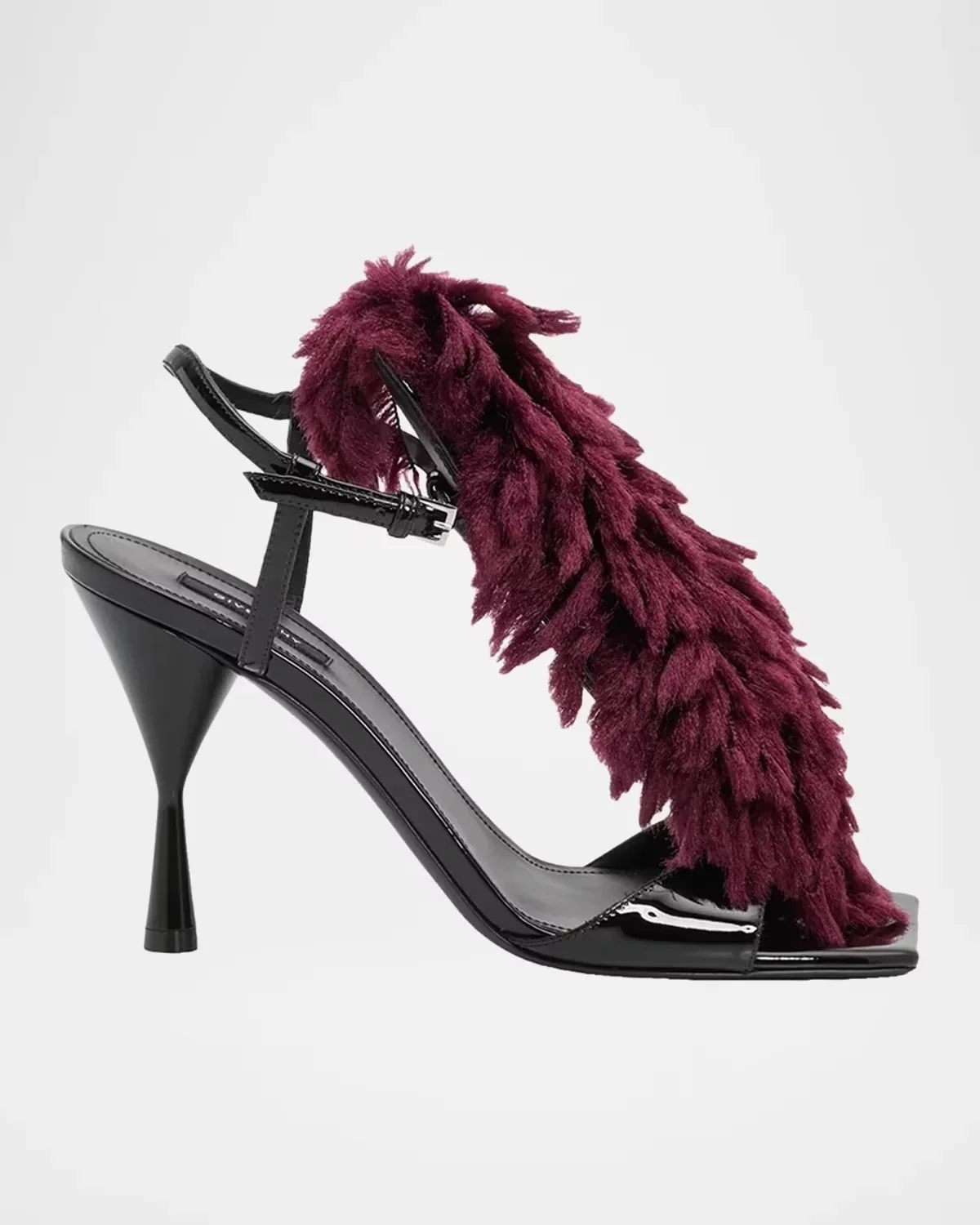 95mm Pompom Patent Leather Sandals by GIVENCHY