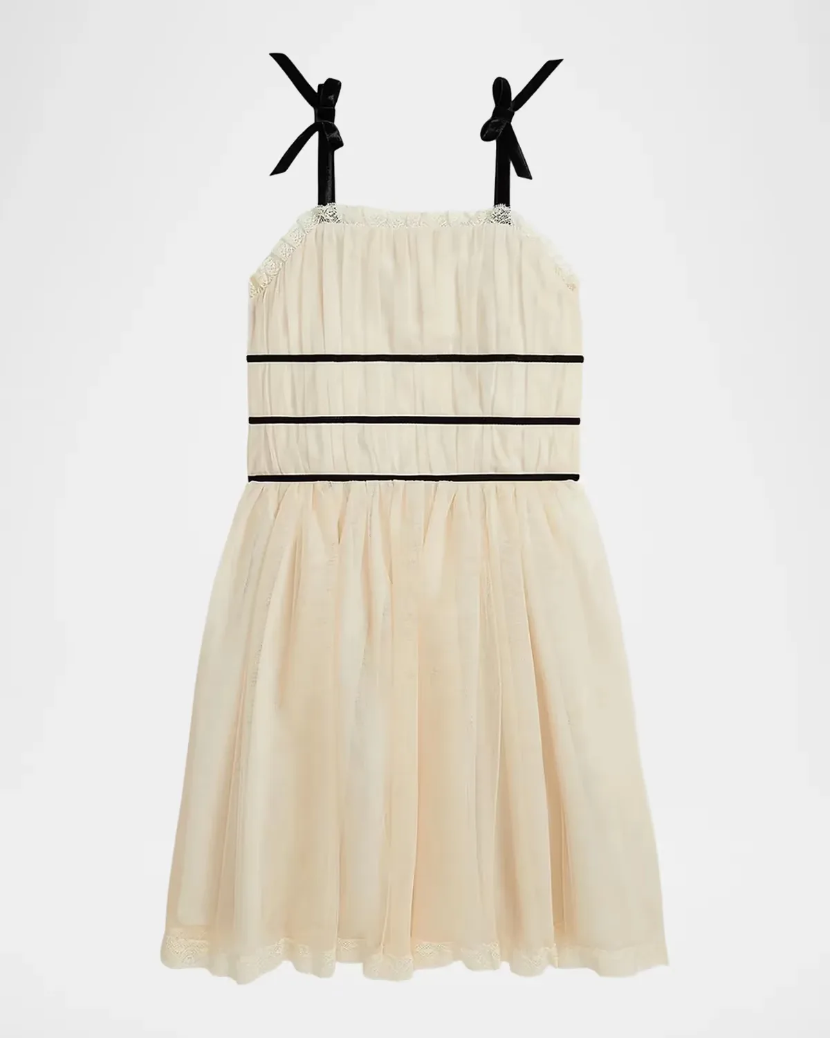 Lace-Trim Tulle Dress by Ralph Lauren