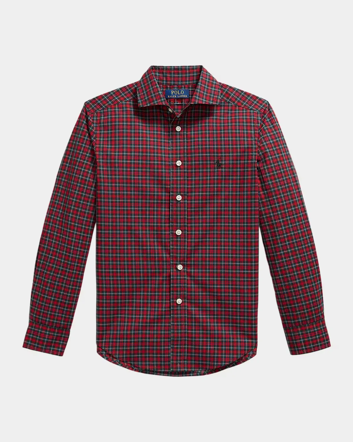 Plaid Cotton Poplin Shirt by Ralph Lauren